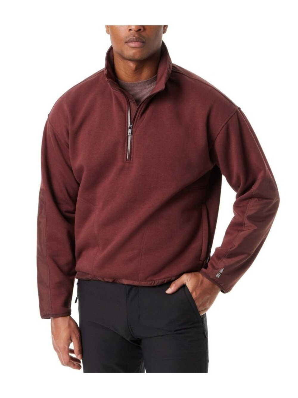 NWT Bass Outdoor Men's L Packable Hooded Pullover Jacket Brown i2014